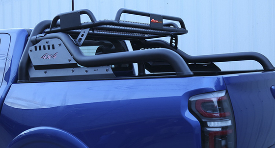 Beli Black Steel 4X4 Sport Roll Bar Dengan Rak Atap Untuk Hilux Revo Ford Ranger online manufacture