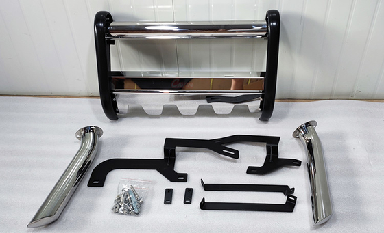 ODM 2018 Silverado Ford Raptor Bumper Depan Bahan Stainless Steel Perak