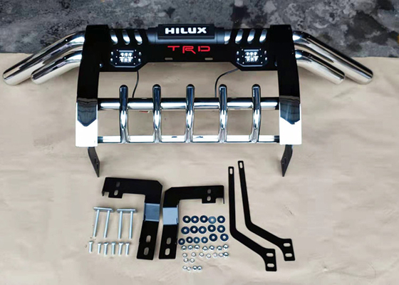 Bar Grille Truk Pickup Baja Logam Hitam Hilux Vigo Bull Bar