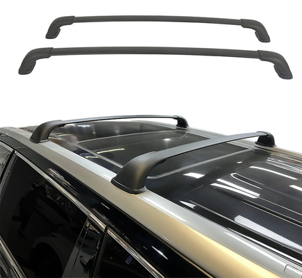 Black Silver Aluminium Alloy Lockable Universal Cross Bar Rails Untuk Truk Pickup SUV